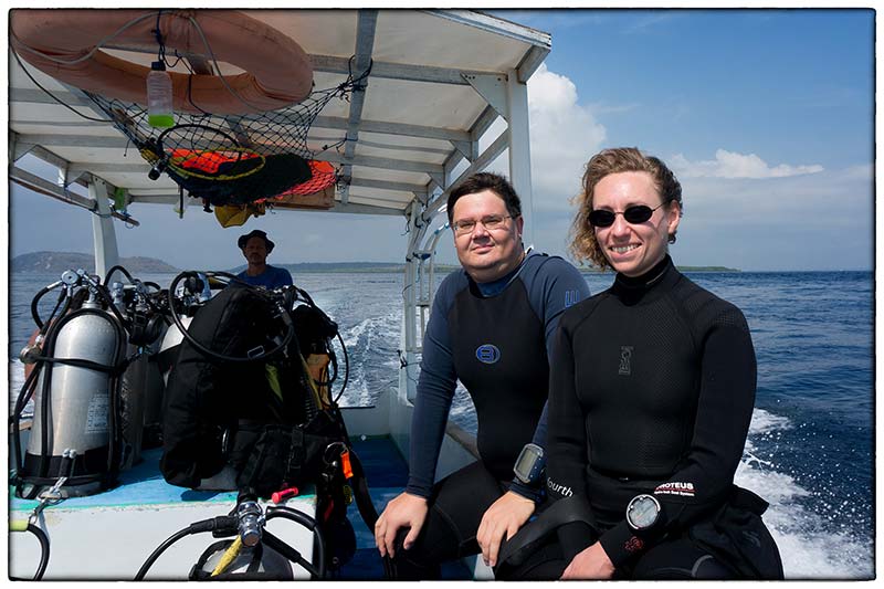 Wlad i Diana - na nurkowaniach na Lembongan, Bali